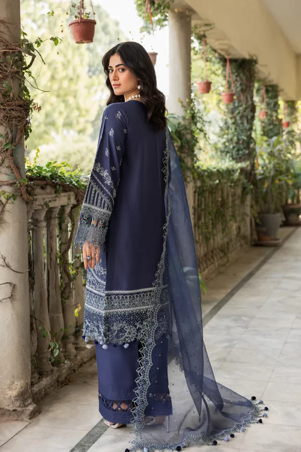 03 PIECE UNSTITCHED EMBROIDERED LAWN - Image 3