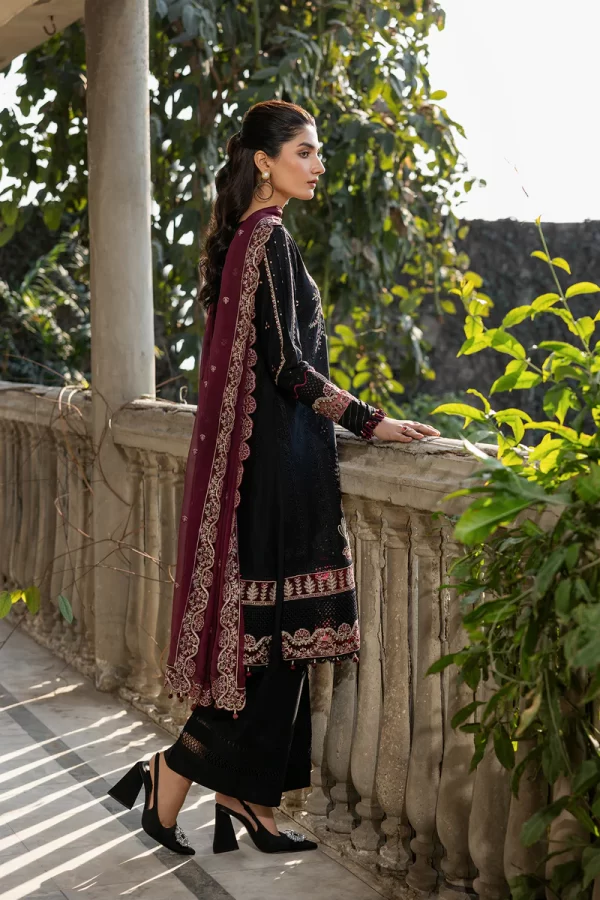 03 PIECE UNSTITCHED EMBROIDERED LAWN - Image 3