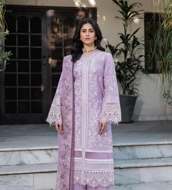 03 PIECE UNSTITCHED EMBROIDERED LAWN