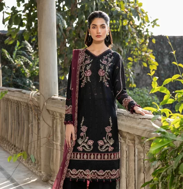 03 PIECE UNSTITCHED EMBROIDERED LAWN