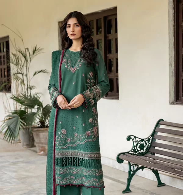 03 PIECE UNSTITCHED EMBROIDERED LAWN