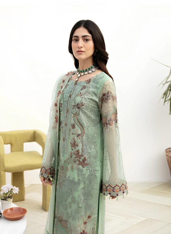 RAMSHA FANCY 3 PIECE UNSTICHED SUIT – VOL 8 - Image 2