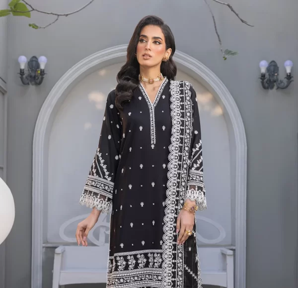 03 PIECE UNSTITCHED EMBROIDERED EID EDITION