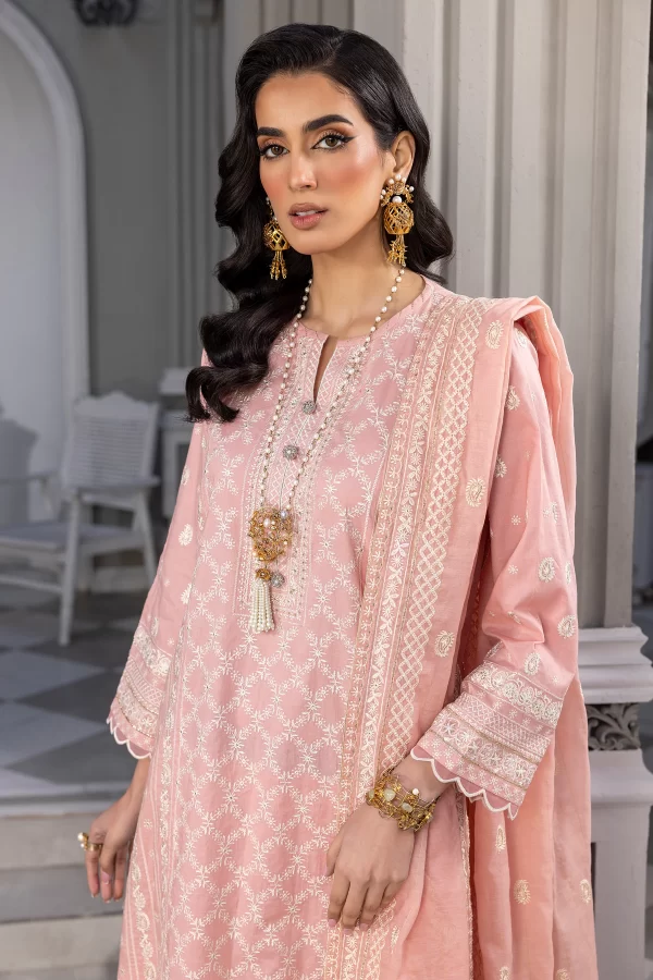 03 PIECE UNSTITCHED EMBROIDERED EID EDITION - Image 2