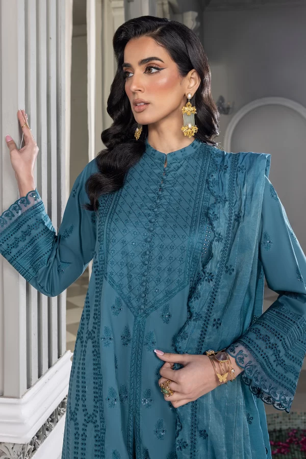 03 PIECE UNSTITCHED EMBROIDERED EID EDITION - Image 2