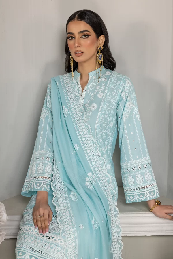 03 PIECE UNSTITCHED EMBROIDERED EID EDITION - Image 2