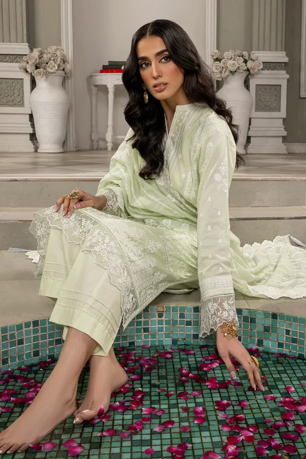 03 PIECE UNSTITCHED EMBROIDERED EID EDITION - Image 3