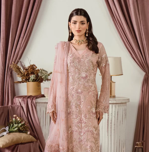 RAMSHA FANCY 3 PIECE UNSTICHED SUIT – VOL F25