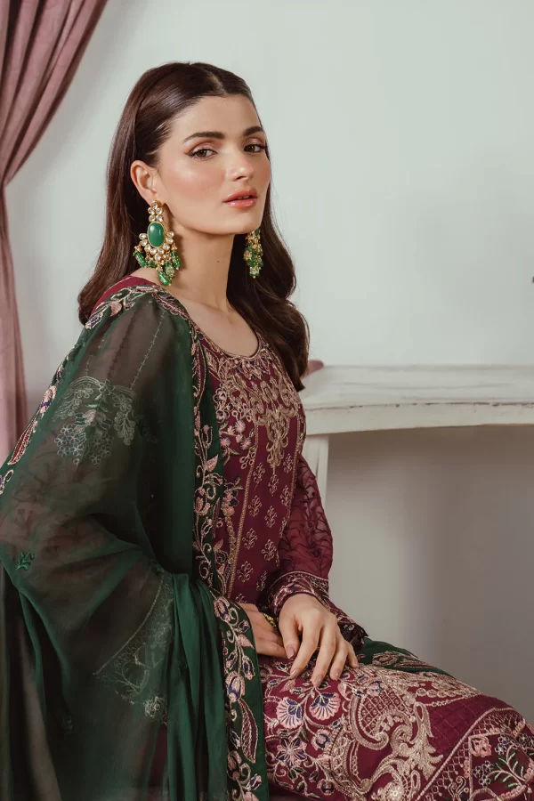 RAMSHA FANCY 3 PIECE UNSTICHED SUIT – VOL F25 - Image 2