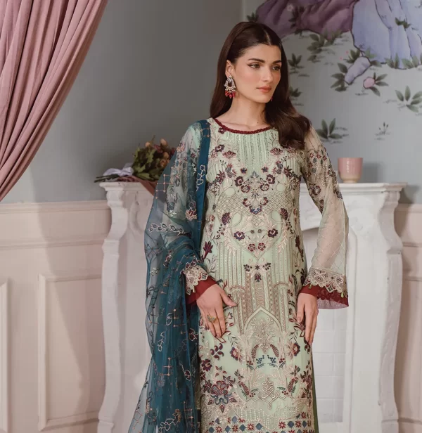 RAMSHA FANCY 3 PIECE UNSTICHED SUIT – VOL F25