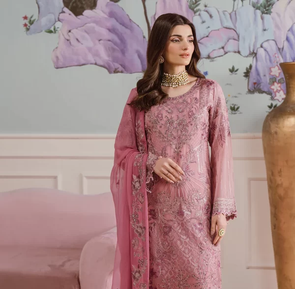 RAMSHA FANCY 3 PIECE UNSTICHED SUIT – VOL F25