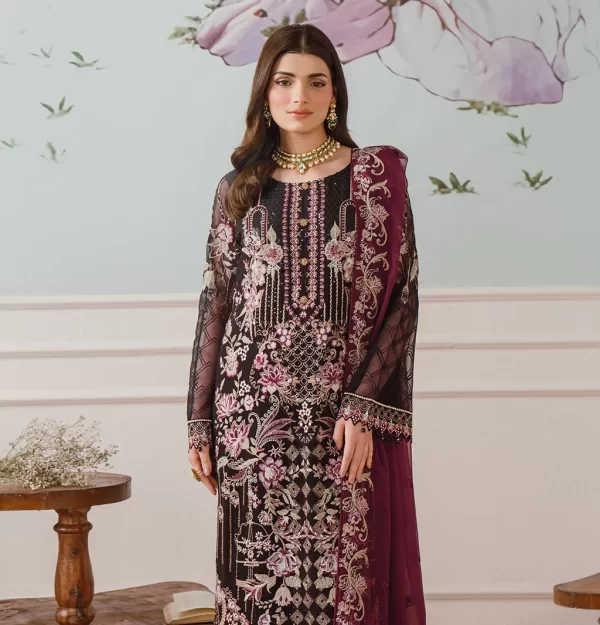 RAMSHA FANCY 3 PIECE UNSTICHED SUIT – VOL F25