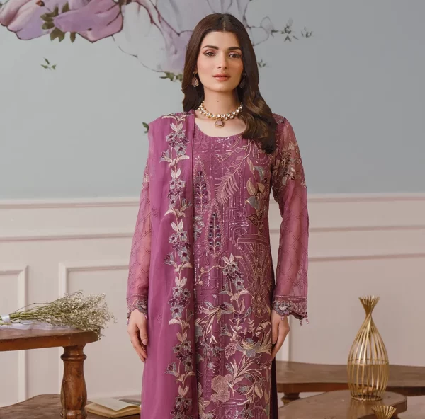 RAMSHA FANCY 3 PIECE UNSTICHED SUIT – VOL F25