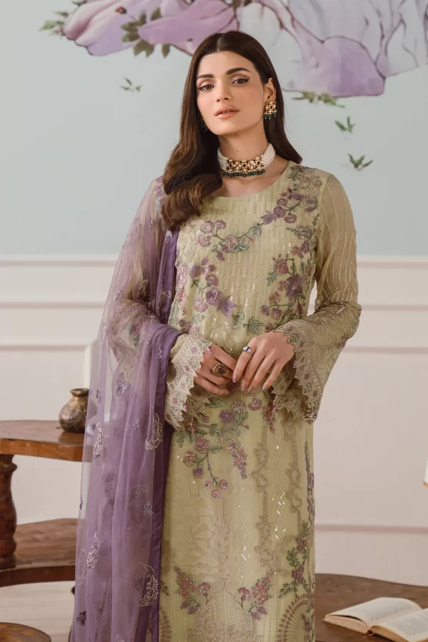 RAMSHA FANCY 3 PIECE UNSTICHED SUIT – VOL F25 - Image 2