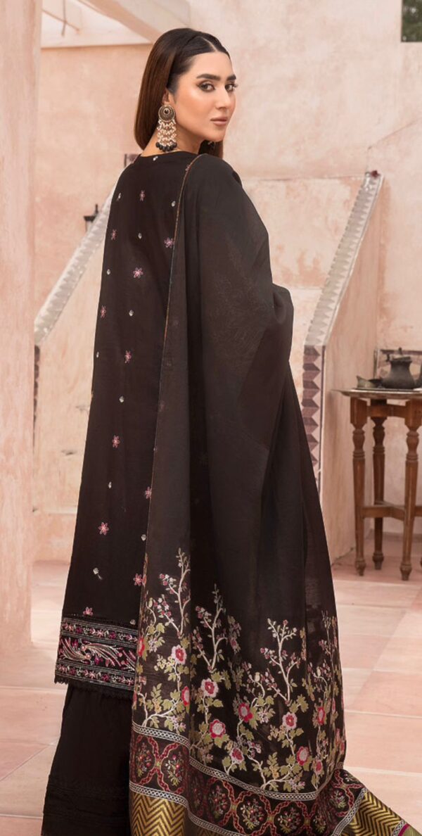 EMBROIDERED LAWN WITH JACQUARD FANCY DUPATTA - Image 2