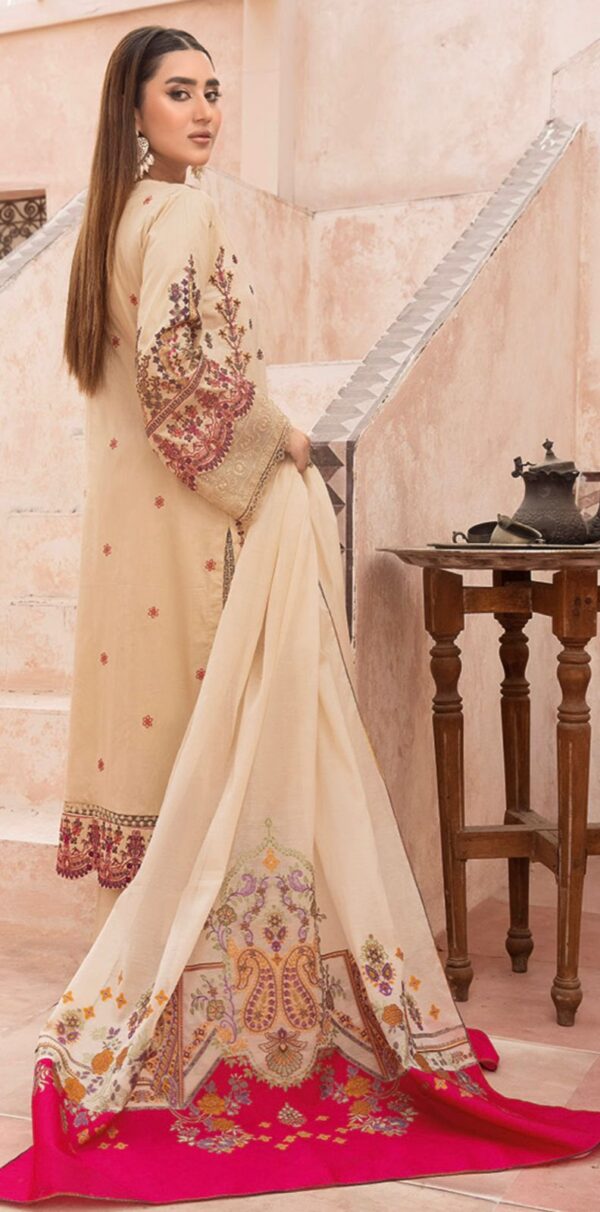 EMBROIDERED LAWN WITH JACQUARD FANCY DUPATTA - Image 2