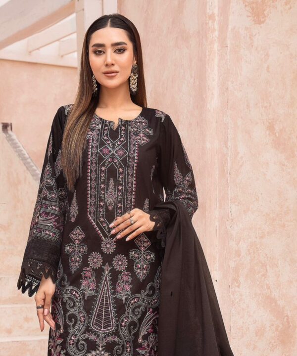 EMBROIDERED LAWN WITH JACQUARD FANCY DUPATTA