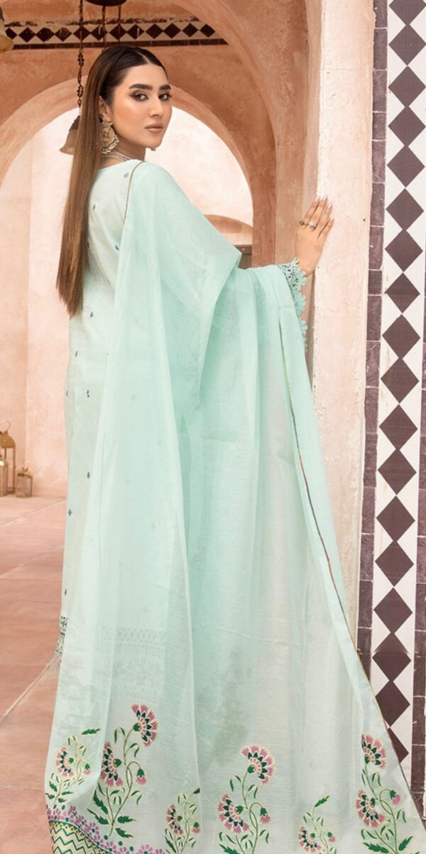 EMBROIDERED LAWN WITH JACQUARD FANCY DUPATTA - Image 2