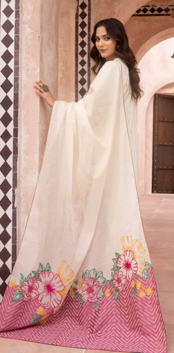 EMBROIDERED LAWN WITH JACQUARD FANCY DUPATTA - Image 2